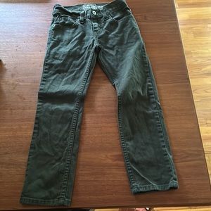 Boys Levi’s Signature Skinny denim in dark olive. Size 8 reg